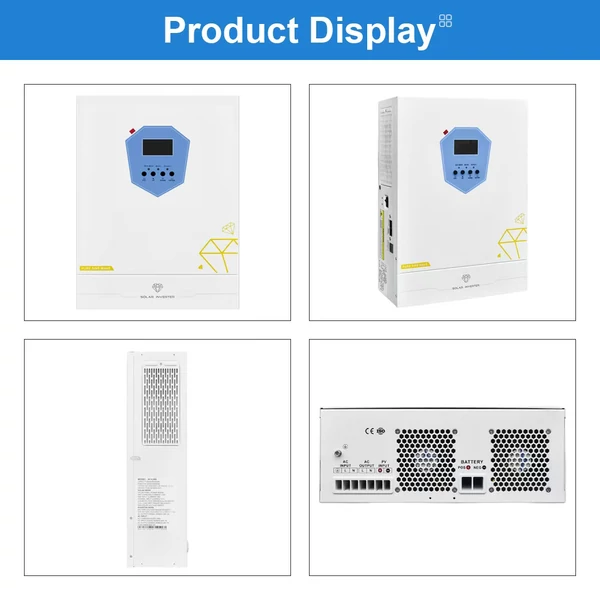 DAXTROMN 6.2kW hibrid napelemes inverter, 48V tiszta szinusz, 8500W PV, 120A töltés, 500V PV, 12400VA induló teljesítmény, UPS, RS232/WiFi/BMS