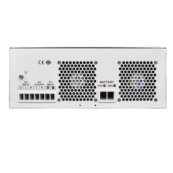 DAXTROMN 6.2kW hibrid napelemes inverter, 48V tiszta szinusz, 8500W PV, 120A töltés, 500V PV, 12400VA induló teljesítmény, UPS, RS232/WiFi/BMS