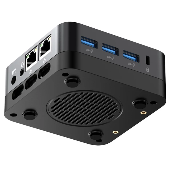 MINIX Z95 mini PC, Intel N95, 16GB RAM, 512GB SSD, DP+HDMI 2.1 4K tripla kijelző, WiFi 5, BT 5.0, dupla gigabit LAN, USB‑A 3.2, aktív hűtés