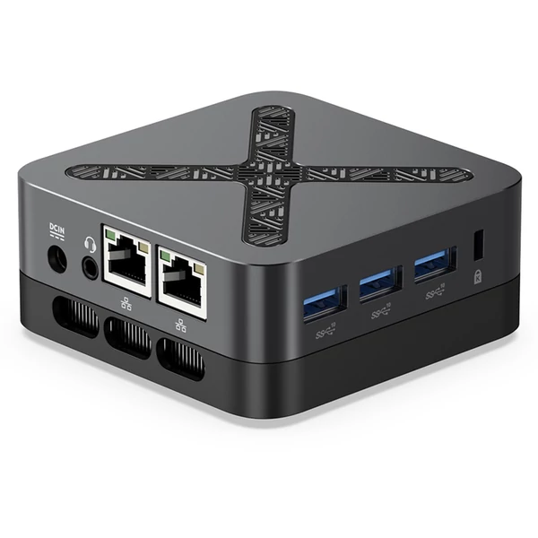MINIX Z95 mini PC, Intel N95, 16GB RAM, 512GB SSD, DP+HDMI 2.1 4K tripla kijelző, WiFi 5, BT 5.0, dupla gigabit LAN, USB‑A 3.2, aktív hűtés