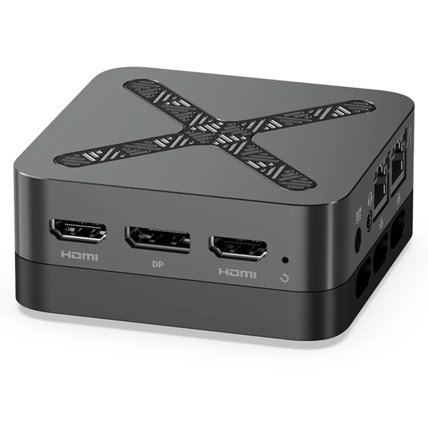 MINIX Z95 mini PC, Intel N95, 16GB RAM, 512GB SSD, DP+HDMI 2.1 4K tripla kijelző, WiFi 5, BT 5.0, dupla gigabit LAN, USB‑A 3.2, aktív hűtés