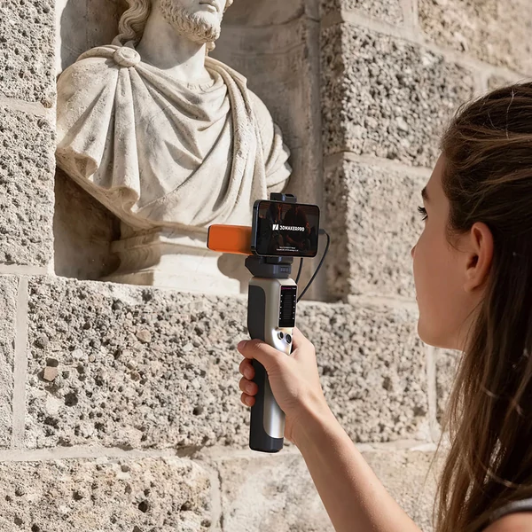 3DMakerpro Fox 3D szkenner, AI követés, 0.07 mm pontosság, 0.10 mm felbontás, NIR fény, jelölésmentes 10 fps szkennelés, Win/macOS/Android/iOS