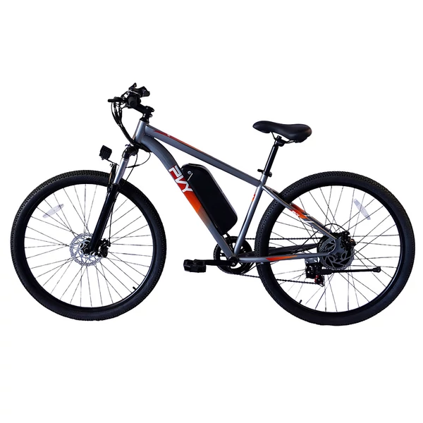PVY M29 elektromos kerékpár – 250W, 48V 17.5Ah, 29", 25km/h, 120km hatótáv, Shimano 7 sebesség, applikáció vezérlés – Szürke