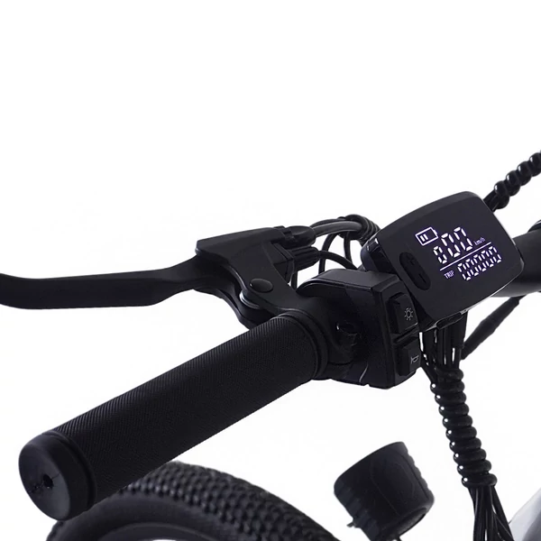 PVY M29 elektromos kerékpár – 250W, 48V 17.5Ah, 29", 25km/h, 120km hatótáv, Shimano 7 sebesség, applikáció vezérlés – Szürke