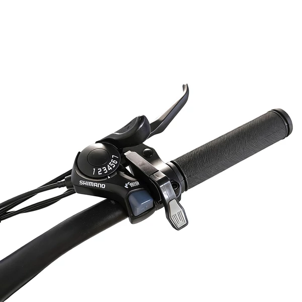 PVY M29 elektromos kerékpár – 250W, 48V 17.5Ah, 29", 25km/h, 120km hatótáv, Shimano 7 sebesség, applikáció vezérlés – Szürke