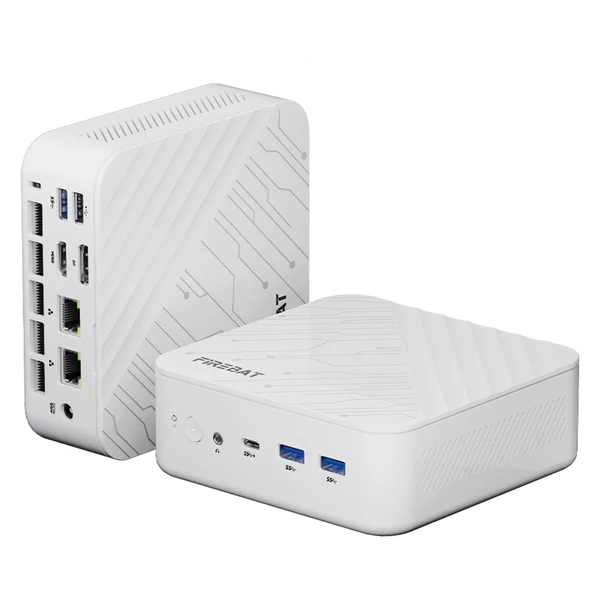 FIREBAT AM02 Barebone Mini PC, Ryzen 7 H255, Radeon 780M, DDR5 és M.2 bővítés, HDMI/DP/Type‑C, WiFi 6, BT 5.2