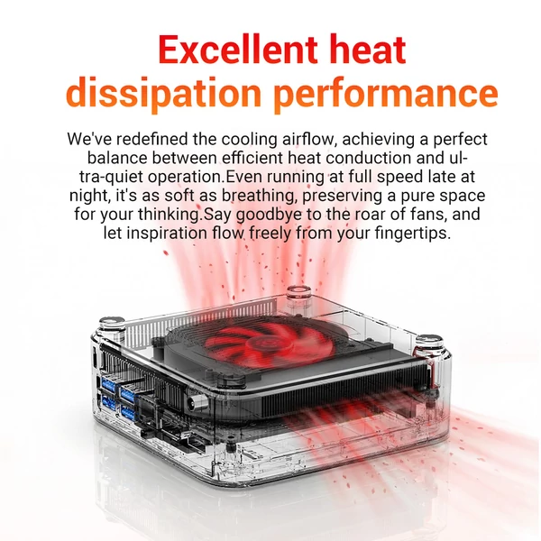 FIREBAT R3 mini PC, Ryzen 3 4300U, 16GB RAM, 512GB SSD, Radeon grafika, HDMI/DP/USB‑C 4K, M.2 bővítés, gigabit LAN, WiFi 6, BT 5.2