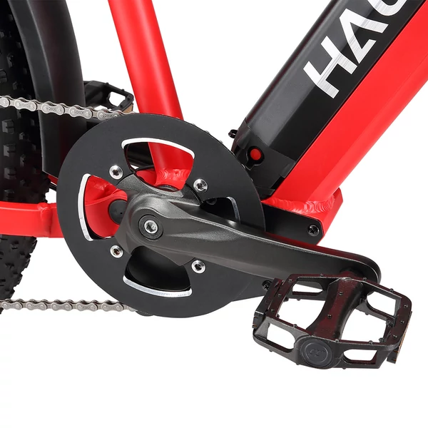 Halo Knight H03 elektromos kerékpár, 1000W motor, 48V 19.2Ah akku, 27.5×3.0 gumi, 50km/h, 90km hatótáv, hidraulikus fék, Shimano 7 sebesség – Piros