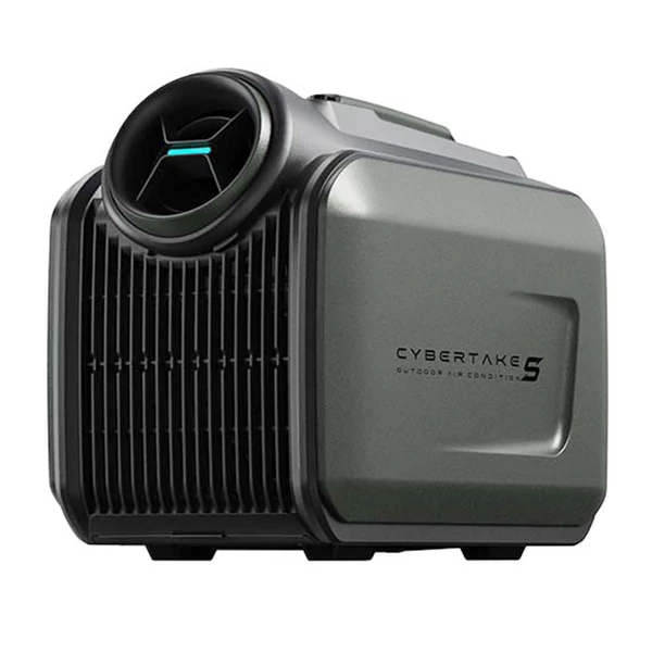 CYBERTAKE S1 Pro hordozható kültéri légkondicionáló, akkumulátor nélkül, Bluetooth távvezérlés, 9,6 kg, 6 üzemmód, ≤55 dB zaj, EU‑csatlakozó