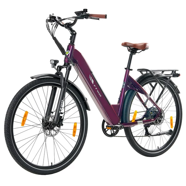 TTGO C3 Pro elektromos kerékpár, 250W motor, 36V 20Ah akku, 28” kerék, 25km/h, 120km hatótáv, hidraulikus fék, rugóvilla, torque szenzor – Piros