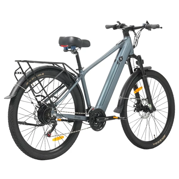 Cysum M‑RAX elektromos kerékpár, 500W csúcsteljesítmény, 48V 13Ah akku, 25km/h, 80km hatótáv, 27.5" terepgumi, Shimano 21 sebesség