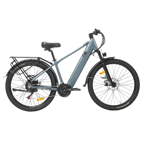 Cysum M‑RAX elektromos kerékpár, 500W csúcsteljesítmény, 48V 13Ah akku, 25km/h, 80km hatótáv, 27.5" terepgumi, Shimano 21 sebesség