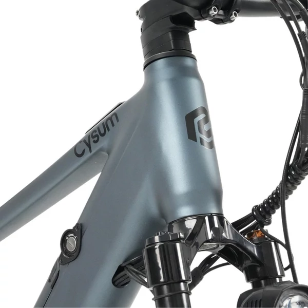 Cysum M‑RAX elektromos kerékpár, 500W csúcsteljesítmény, 48V 13Ah akku, 25km/h, 80km hatótáv, 27.5" terepgumi, Shimano 21 sebesség