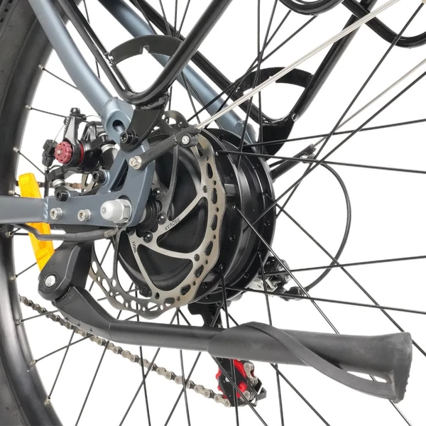 Cysum M‑RAX elektromos kerékpár, 500W csúcsteljesítmény, 48V 13Ah akku, 25km/h, 80km hatótáv, 27.5" terepgumi, Shimano 21 sebesség