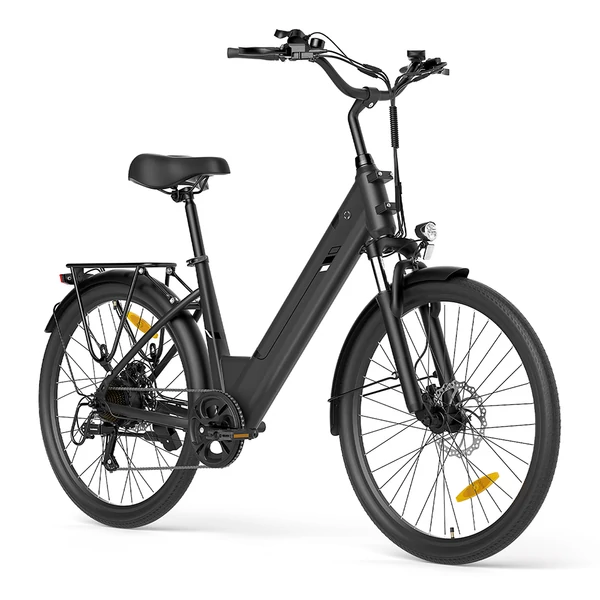 Touroll J2 ST Pro lépcső nélküli elektromos kerékpár, 450W csúcsteljesítmény, 36V 15.6Ah kivehető akkumulátor, 25km/h, 100km hatótáv, hidraulikus fék