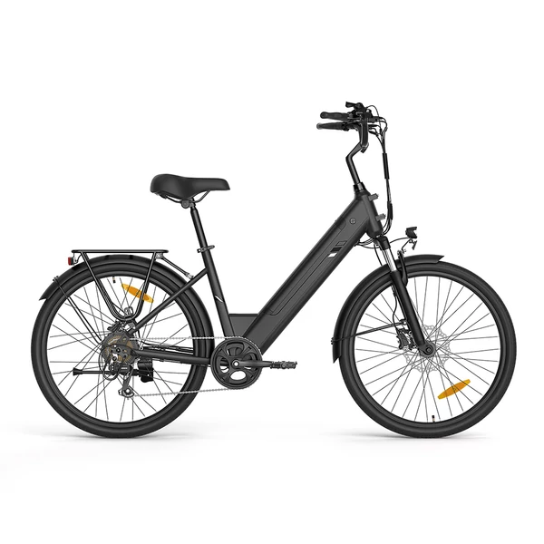 Touroll J2 ST Pro lépcső nélküli elektromos kerékpár, 450W csúcsteljesítmény, 36V 15.6Ah kivehető akkumulátor, 25km/h, 100km hatótáv, hidraulikus fék