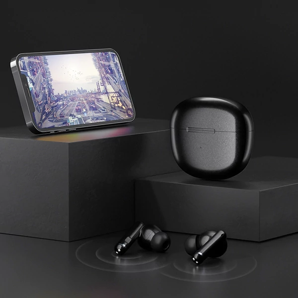QCY HT03 ANC vezeték nélküli fülhallgató, Bluetooth 5.1, 6 órás üzemidő ANC nélkül