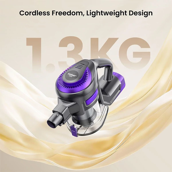 Yaber L10 vezeték nélküli porszívó, 56AW szívóerő, 170W motor, 35 perc üzemidő, 0.6L tartály, HEPA, LED kijelző, többfelületes takarítás