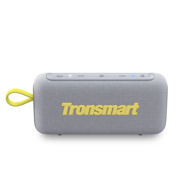 Tronsmart Trip 2 hordozható kültéri Bluetooth hangszóró, SoundPulse mély basszus, 42mm driver, IPX7 vízálló, 20 órás üzemidő - Szürke