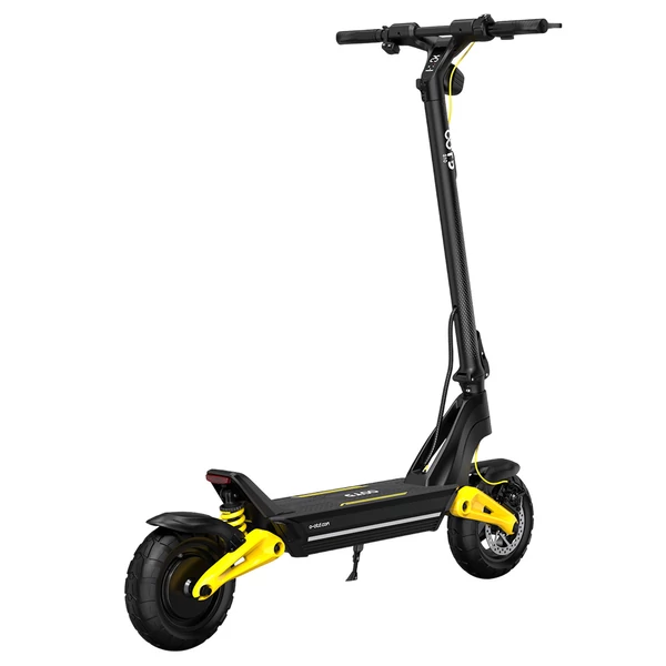 OOTD S10 összecsukható elektromos roller, 10" kerék, 1400W motor, 48V 20Ah akku, 25km/h, 60–70km hatótáv, 120kg teherbírás, IPX4, APP – Sárga