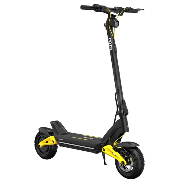 OOTD S10 összecsukható elektromos roller, 10" kerék, 1400W motor, 48V 20Ah akku, 25km/h, 60–70km hatótáv, 120kg teherbírás, IPX4, APP – Sárga