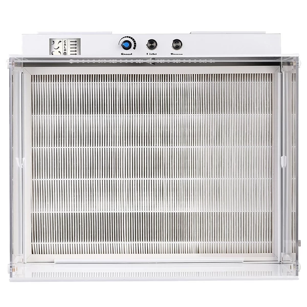 LTQ Vapor CW‑12 lamináris áramlású fülke, 43×33 cm FFU steril boksz H12 HEPA szűrővel laborhoz és gombatermesztéshez