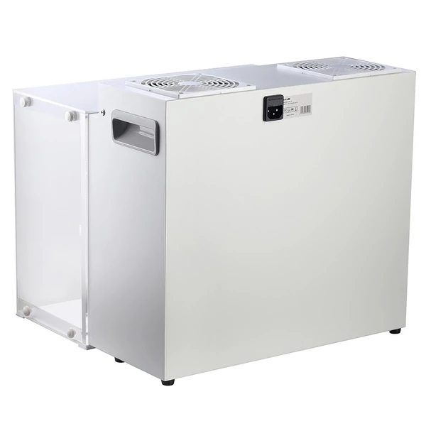 LTQ Vapor CW‑12 lamináris áramlású fülke, 43×33 cm FFU steril boksz H12 HEPA szűrővel laborhoz és gombatermesztéshez