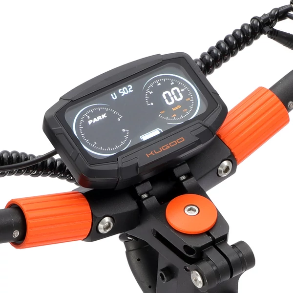 Kugoo LX9+ elektromos roller, 2×650W motor, 48V 18.2Ah akkumulátor, 55 km/h, 65 km hatótáv, 9” kerék, tárcsafék, rugós felfüggesztés
