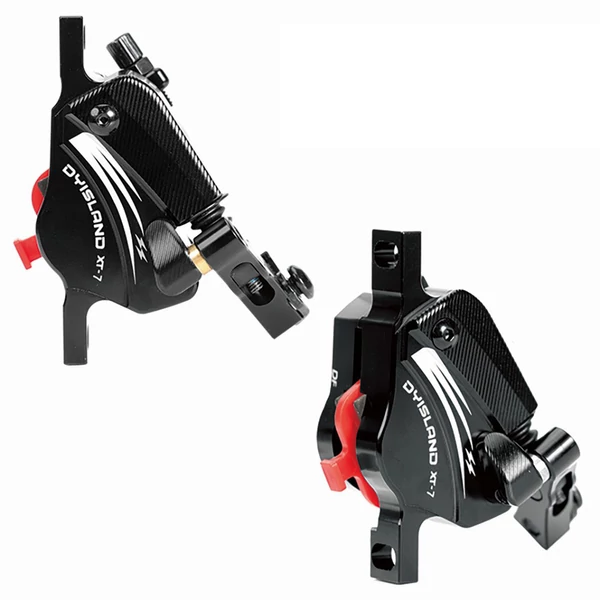 DYISLAND XT‑7 hidraulikus tárcsafék nyereg, bowdenes első‑hátsó fék MTB/országúti/elektromos kerékpárhoz - Fekete