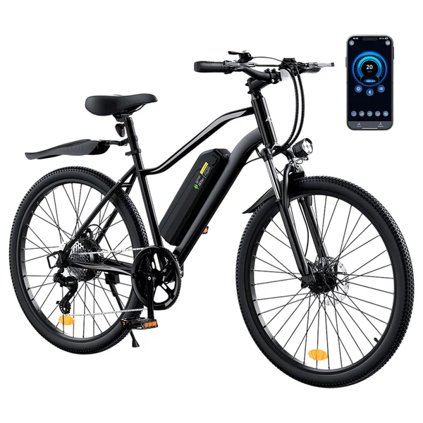 EB3S elektromos kerékpár, 350W motor, 36V 15Ah akku, 35km/h, 90km hatótáv, 26” terepgumi, IPX4, tárcsafék, első villa, 150kg teherbírás