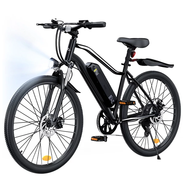 EB3S elektromos kerékpár, 350W motor, 36V 15Ah akku, 35km/h, 90km hatótáv, 26” terepgumi, IPX4, tárcsafék, első villa, 150kg teherbírás