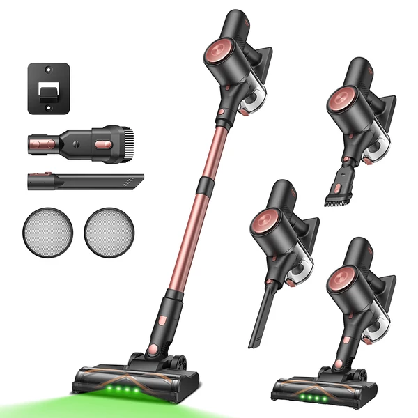 Vactidy V10 Pro vezeték nélküli porszívó, 45000Pa szívóerő, 550W motor, 45 perc üzemidő, LED kijelző, 5 lépcsős szűrés