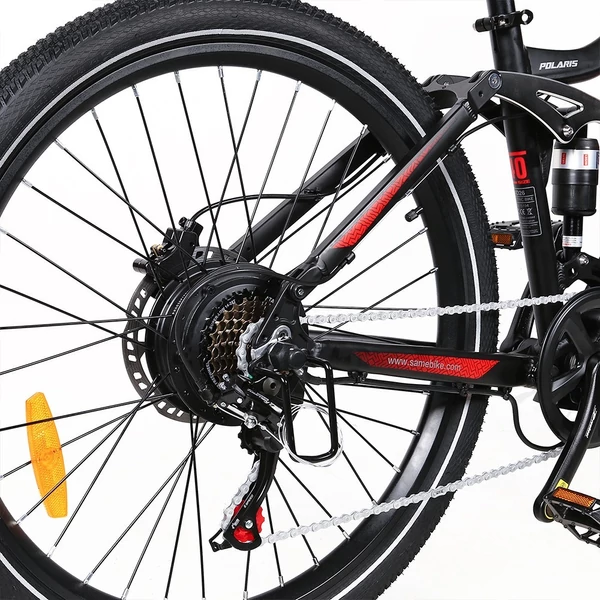 Samebike XD26-II elektromos kerékpár, 26” Kenda gumi, 750W motor, 40 km/h, 48V 14Ah akkumulátor, 110 km hatótáv, Shimano 7-sebesség – Fekete