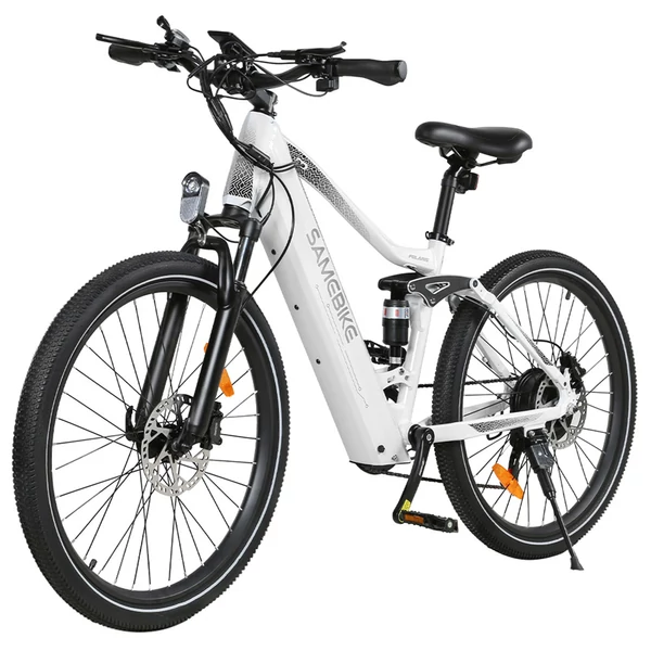 Samebike XD26-II elektromos kerékpár, 26” Kenda gumi, 750W motor, 40 km/h, 48V 14Ah akkumulátor, 110 km hatótáv, Shimano 7-sebesség – Fehér