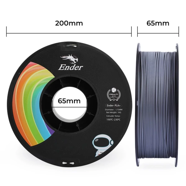 Creality Ender‑PLA Pro (PLA+) filament – Szürke, prémium minőségű 3D nyomtató alapanyag, 1kg tekercs