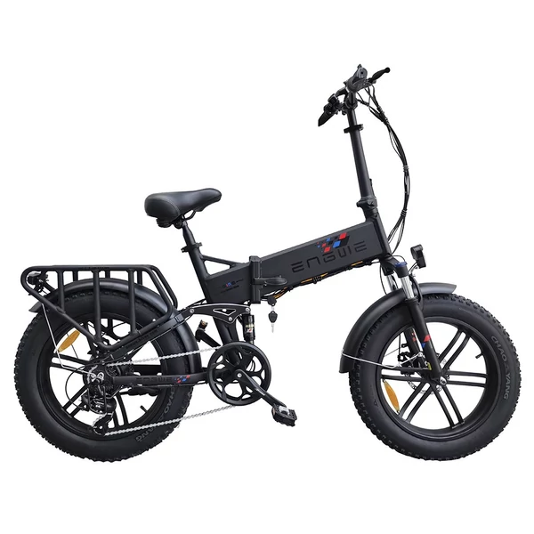 ENGWE Engine X összecsukható elektromos kerékpár, 20×4.0 Chaoyang terepgumik, 250W motor, 48V 13Ah akku, 25 km/h, 100 km hatótáv, dupla tárcsafék – Fekete