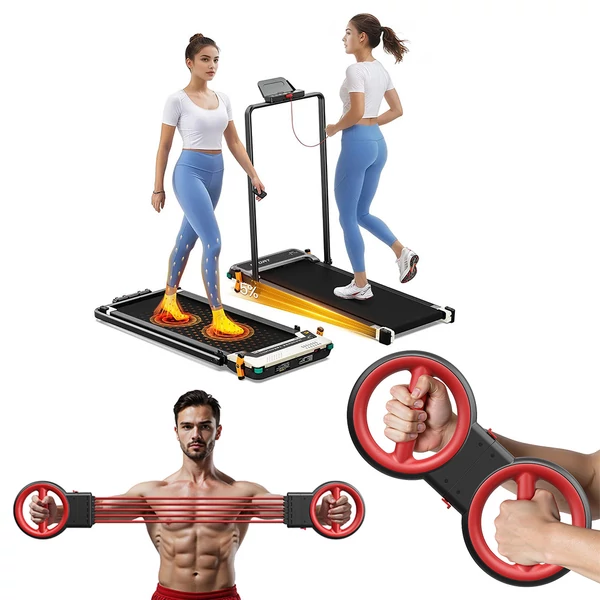 Akluer 520A-B kétoldalas walking pad kapaszkodóval + RL-2000A multifunkciós karerősítő szett