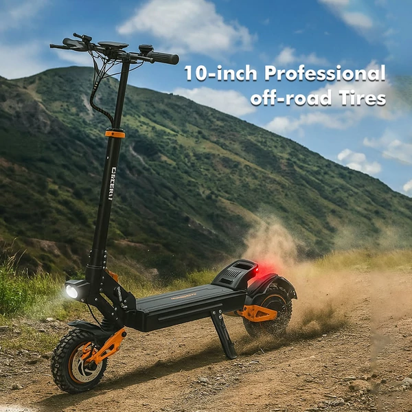 GELEIPU Z1 Pro elektromos roller, 2×1200W motor, 52V 20Ah akku, 65km/h, 70km hatótáv, 10" kerék, dupla tárcsafék, négykaros rugózás
