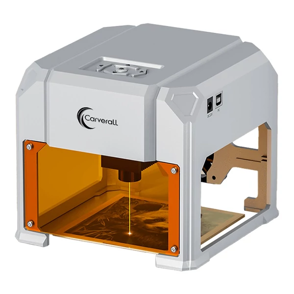 Carverall K4 3W mini lézergravírozó, 0,05 mm pontosság, 80×75 mm munkaterület, 1000 mm/perc, WiFi, 10 000 óra, CutLabX/LightBurn kompatibilis