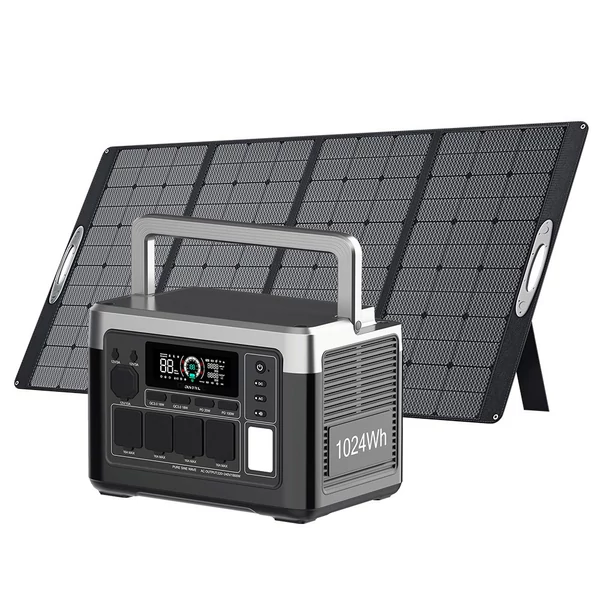 OUKITEL P1000 Plus hordozható erőmű 1024Wh kapacitással + OUKITEL PV400 összecsukható 400W napelem panel készlet