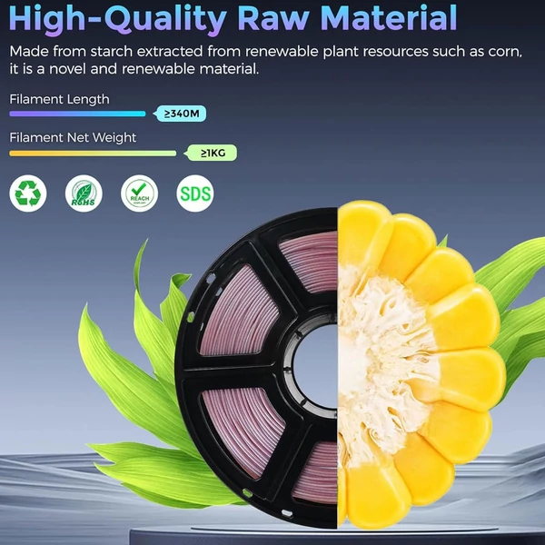 Flashforge Multicolor PLA filament 1kg – Crystal Pink, prémium 3D nyomtató alapanyag