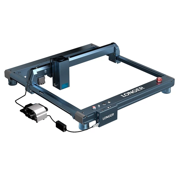 LONGER Laser B1 20W lézergravírozó + lézerágy + forgatóhenger tartóval
