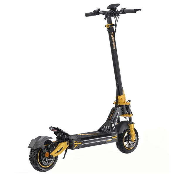 TWOFISH V2 MAX elektromos roller, 800W motor, 48V 20Ah akku, 25km/h, 50km hatótáv, 10" kerék, dupla tárcsafék, rugós felfüggesztés, NFC