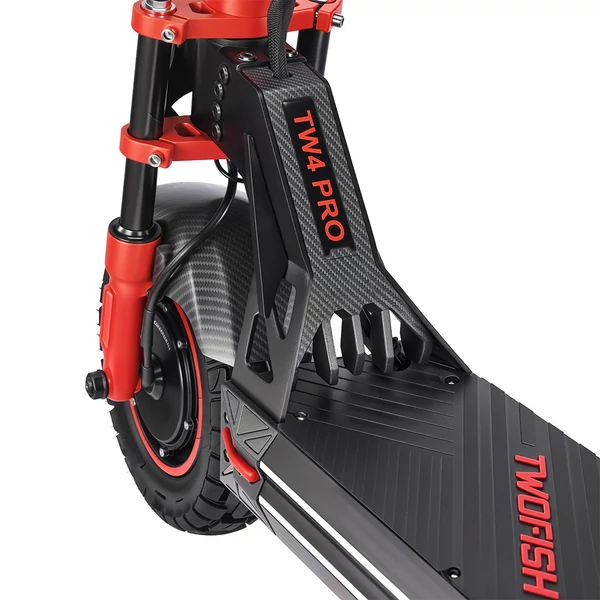 TWOFISH TW4 PRO elektromos roller, 2×1000W motor, 60V 23Ah akku, 72 km/h, 60 km hatótáv, 11” kerék, dupla tárcsafék, rugós felfüggesztés, NFC