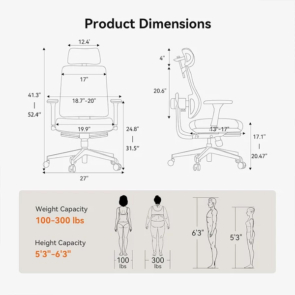 NEWTRAL MagicH‑GPRO ergonomikus szék lábtartóval, automatikus háttámla‑fejtámasz, adaptív deréktámasz, állítható karfa – Szürke