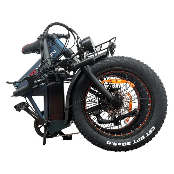 DRVETION AT20 Pro elektromos kerékpár, 750W BAFANG motor, 48V 15Ah Samsung akku, 130 km hatótáv, 45 km/h, 20×4.0 fat bike, hidraulikus fék – Kék
