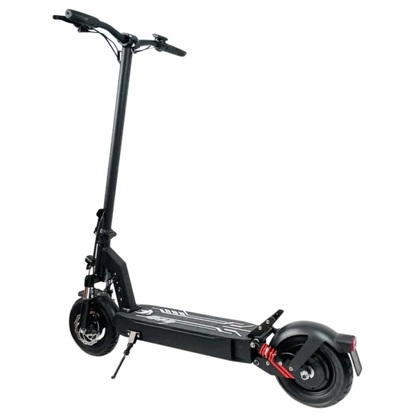 DT08 elektromos roller, 500W motor, 48V 13Ah akkumulátor, 10” kerék, 40km/h, 60km hatótáv, tárcsafék, első‑hátsó rugózás