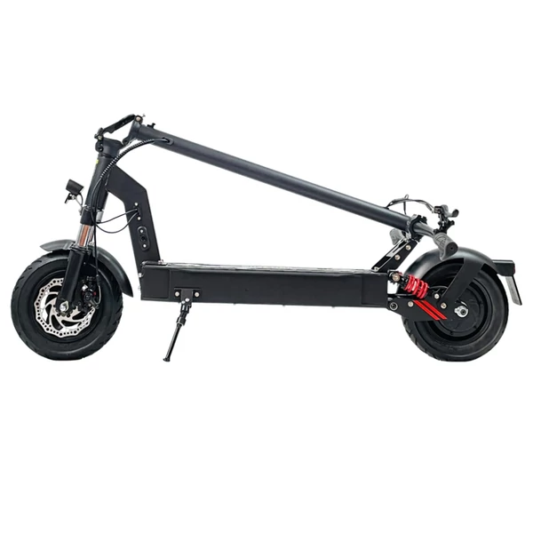 DT08 elektromos roller, 500W motor, 48V 13Ah akkumulátor, 10” kerék, 40km/h, 60km hatótáv, tárcsafék, első‑hátsó rugózás