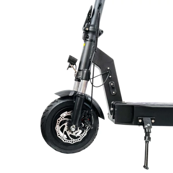 DT08 elektromos roller, 500W motor, 48V 13Ah akkumulátor, 10” kerék, 40km/h, 60km hatótáv, tárcsafék, első‑hátsó rugózás