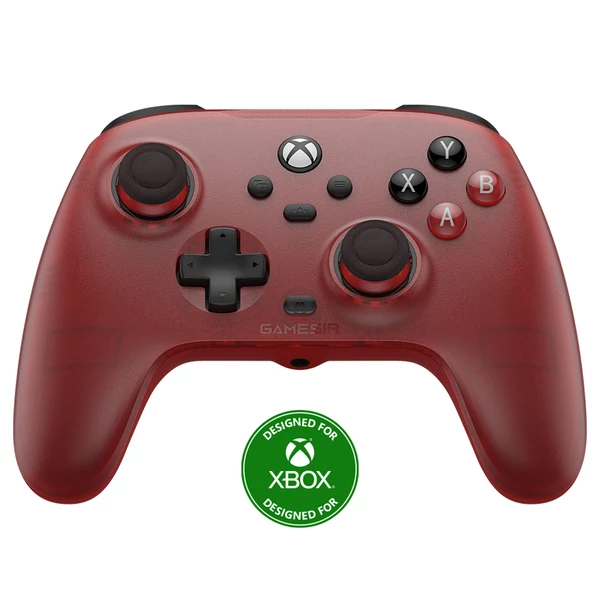 GameSir T7 vezetékes játékvezérlő, Hall-effektus karok és ravaszok, Xbox/Xbox One X/S, Steam, Windows 10/11 – Rubint vörös